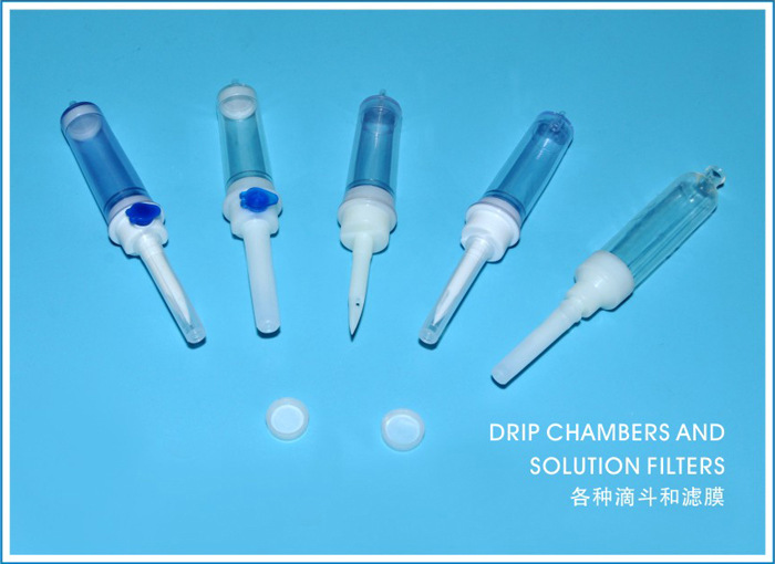 DRIP CHAMBERS AND SOLUTION FILTERS